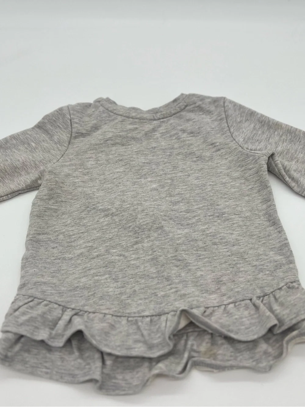 Gymboree Girl Gray Dog Bow Long Sleeve Shirt 2T